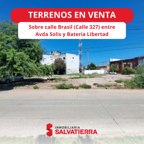 Vta. Hermosos Lotes B° Juramento. A mts. de Avda. Solis y proximo a Avenida Belgrano