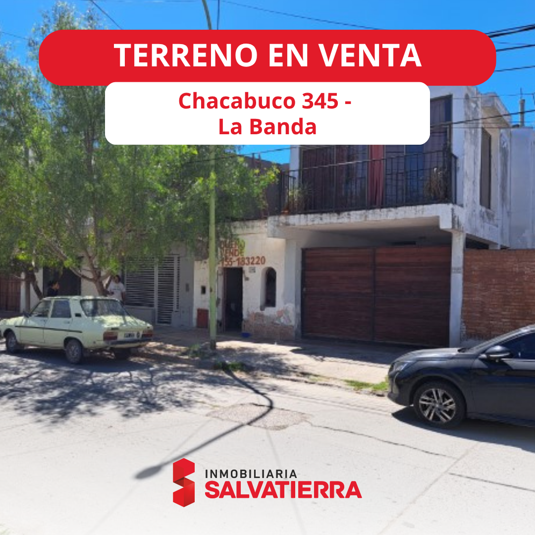 Vta. Terreno. La Banda. A mts. del centro de la ciudad. Irregular. s/ Chacabuco